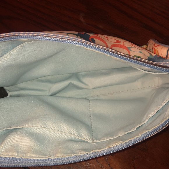 Coach Signature Butterfly Op Art Makeup Large Cosmetic Case Zip - Picture 5 of 9